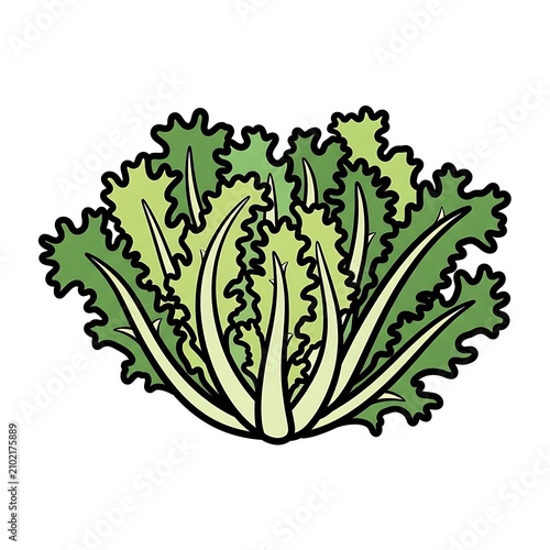 Intricate green leafy floral ornamental design.