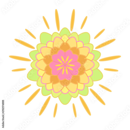 abstract flower vector illustration