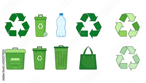 Eco-friendly reusable water bottles and bags set.