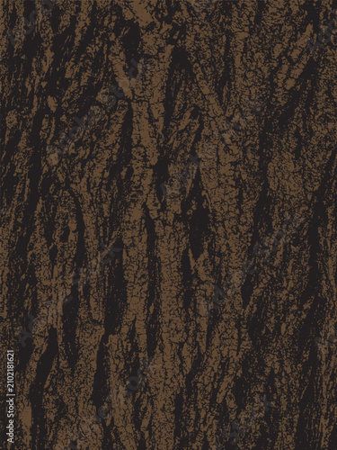 Grunge tree bark texture. Black and brown vector texture vector design