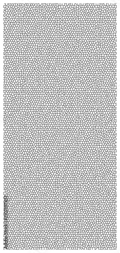 Abstract black and white geometric mosaic pattern background.  Modern black, gray, and white voronoi diagram polygonal background.