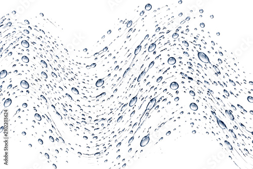 Abstract wave pattern with water png isolated on transparent background