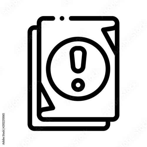 Tableau sur toile exception line icon