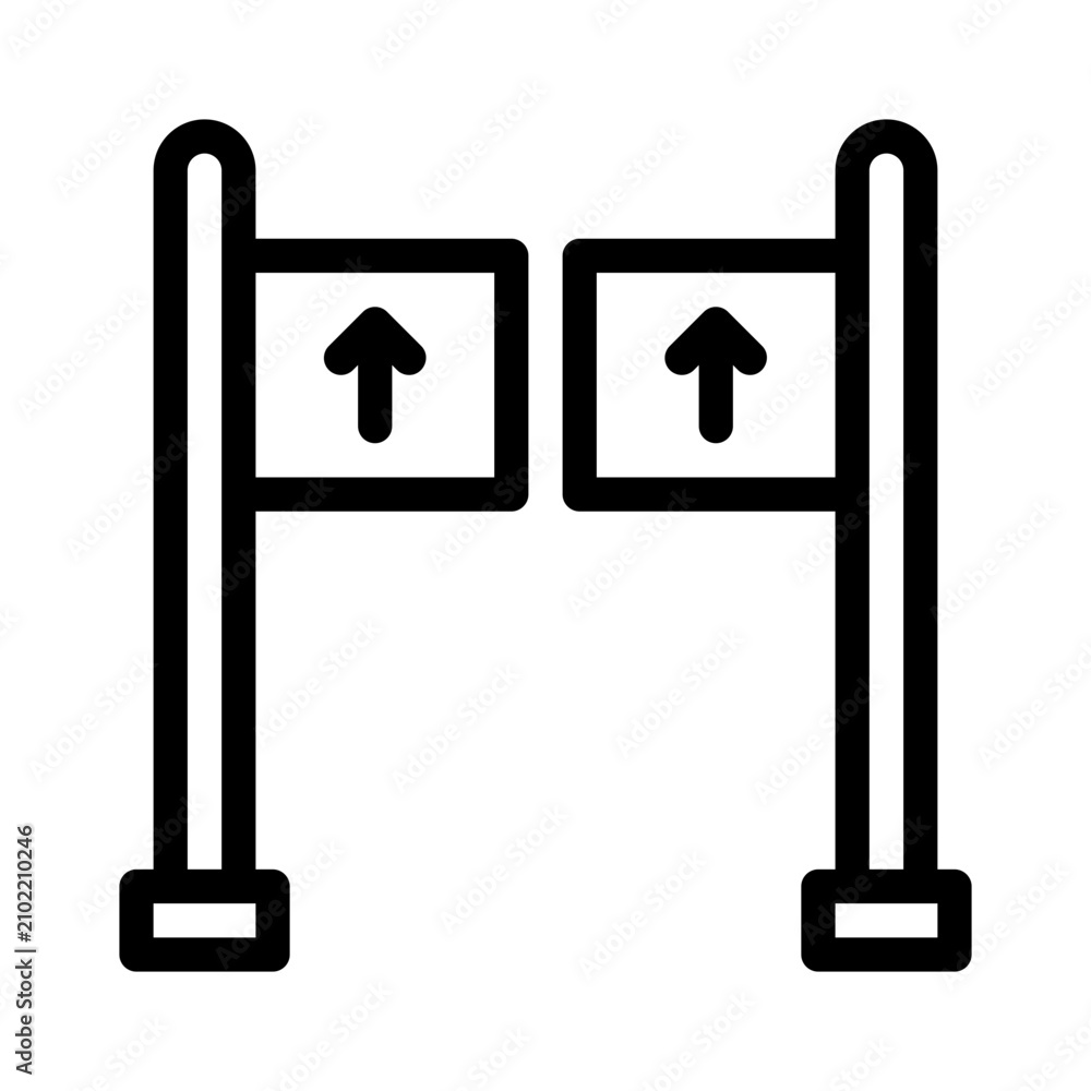 Fotografie goalpost line icon