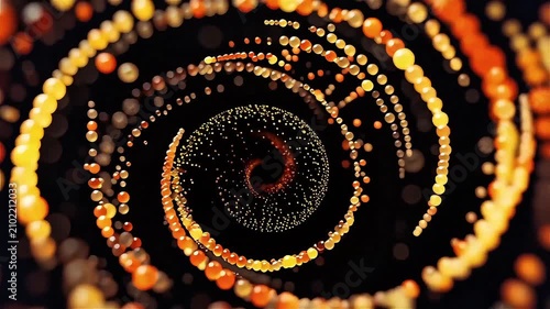 Glowing Gold Particle Swirl Abstract Motion Background with Luxury Feel