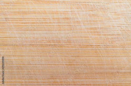 Scratched Wooden Cutting Board Texture with Horizontal Grain