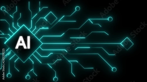Abstract futuristic digital network with glowing neon connected by lines cyne lines. Abstract digital dot line particle data background connecting technology concept Motherboard circuit pattern..