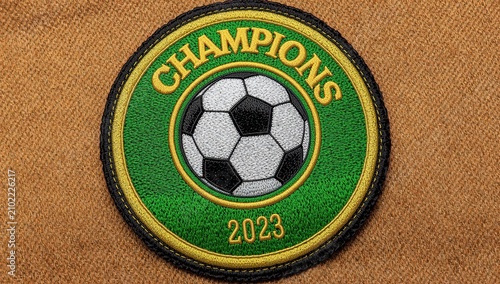 soccer stitched patch