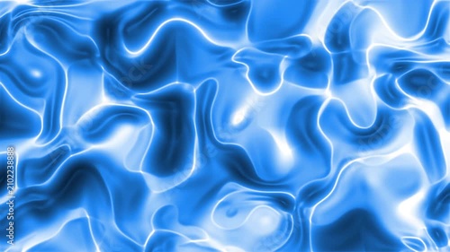 Abstract motion background with flowing light. Digital particles moving in dark space motion graphics