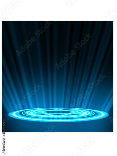 abstract blue ray background