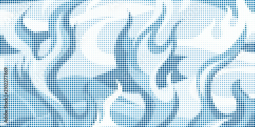 Foto Blue and white water ripples light surface overlay background