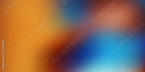 Foto Abstract blend of warm orange and cool blue hues, creating a dynamic and visually stimulating background