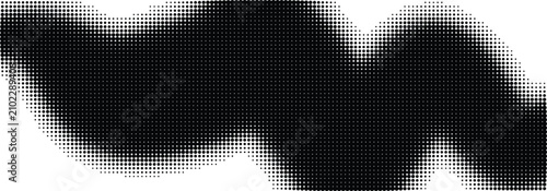 Black paint brush stroke vector, textured ink smudge on white background, abstract hand drawn watercolor smear for artistic design elements