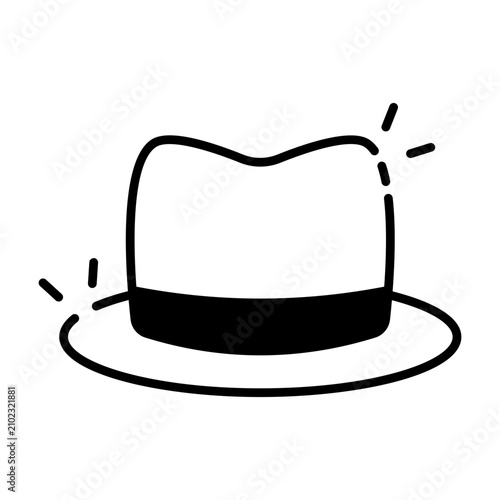 Konstfotografi A unique design icon of hat