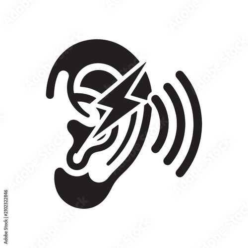 Black of ear pain, inflammation, and throbbing