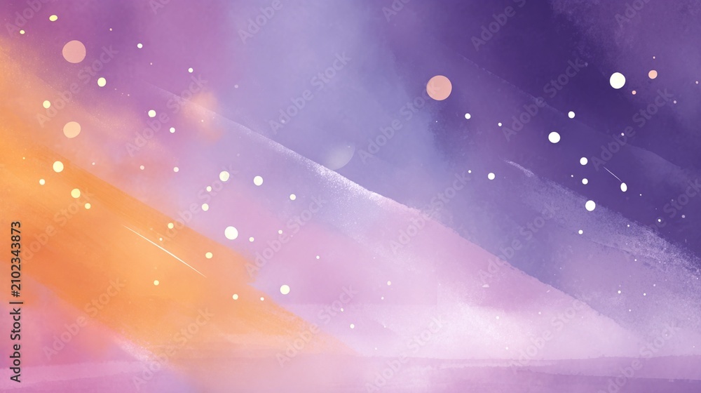 Fototapeta premium Purple and orange gradient Halloween background with stars minim
