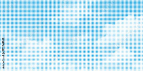 retro sky pattern on old paper background. raster vintage clouds
