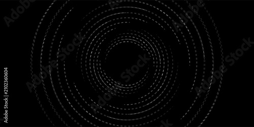 Quadro su tela Abstract background with lines in circle