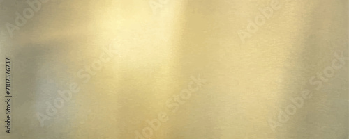 Photography Elegant Brushed Gold Metal Texture Background Vector Illustration with Shiny Pol