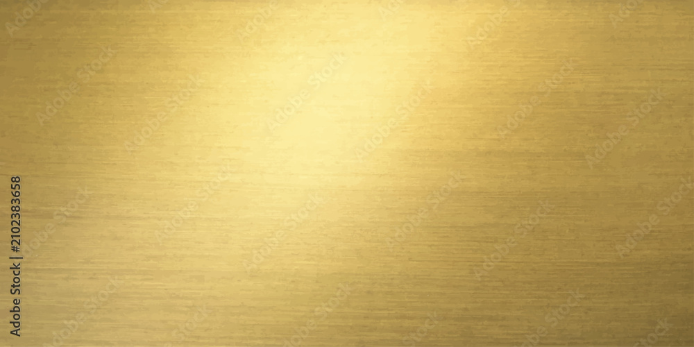Fototapeta premium Brushed Gold Metallic Texture Background Vector for Luxury Design