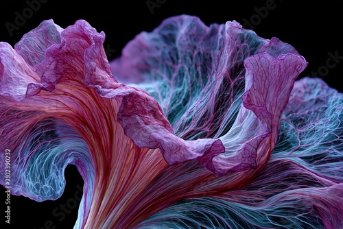Translucent Cellular Petal Landscape in High Fidelity Micro Details
