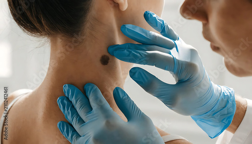 close up of a young woman having a massage
