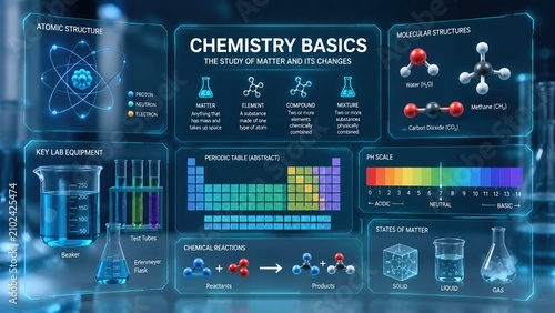 Chemistry Basics Science Infographic