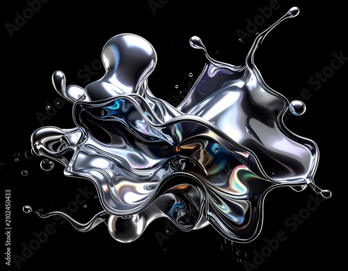abstract liquid splash