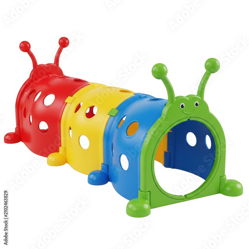 Colorful caterpillar tunnel toy for kids