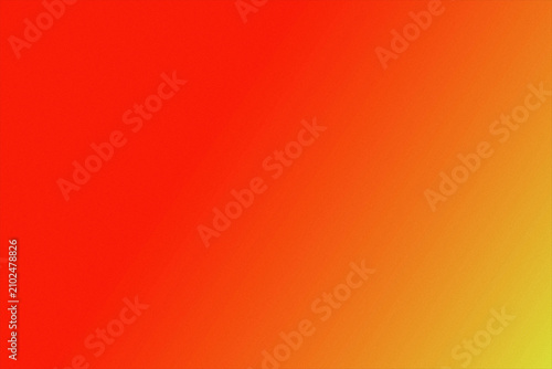Smooth red to yellow gradient background isolated on white background