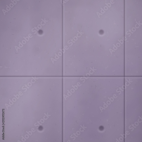 Bilde på lerret Concrete wall with grid pattern and circular indentations