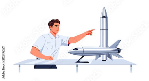 Bild auf Leinwand Hispanic Automotive Engineer Evaluating Aerodynamic Drag Coefficients