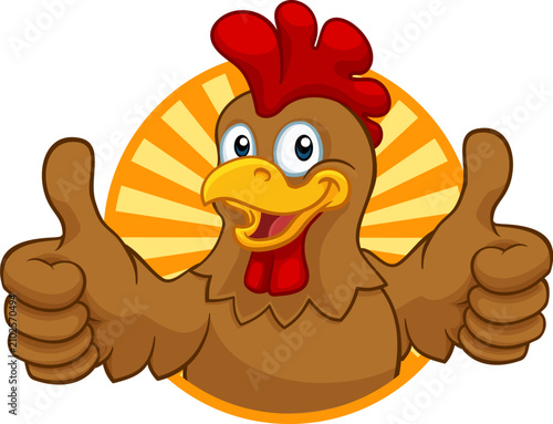 Chicken Cartoon Rooster Coc...