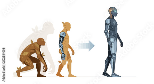 Human Evolution to Artificial Intelligence Robot