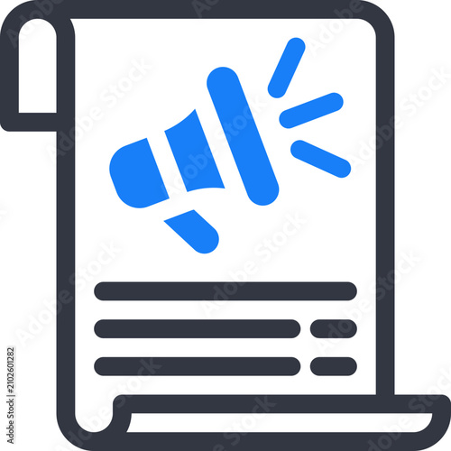 Foto marketing document icon vector object illustration