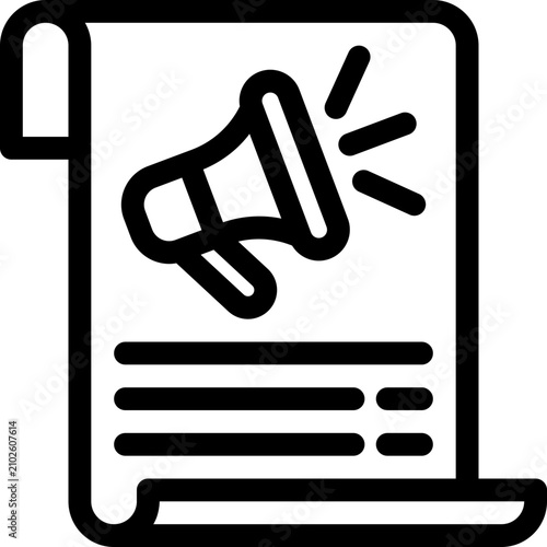 Konstfotografi marketing document icon vector object illustration