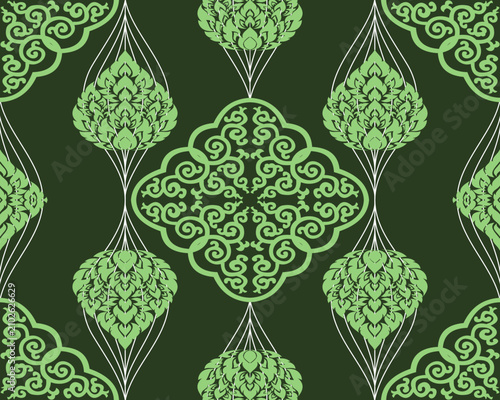Abstract ethnic geometric pattern design for background or Wallpaper.