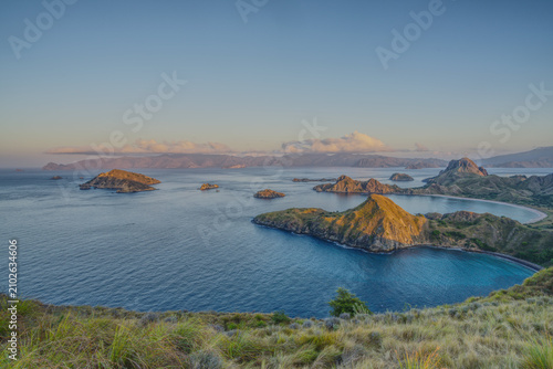 Padar Island, Indonesia, during sunrise 