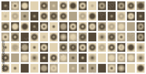 Foto abstract geometric pattern with circles and lines in shades of beige and black f