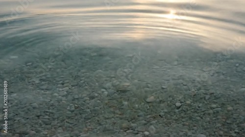 Crystal Clear Water Ripples Abstract Motion Background 4K