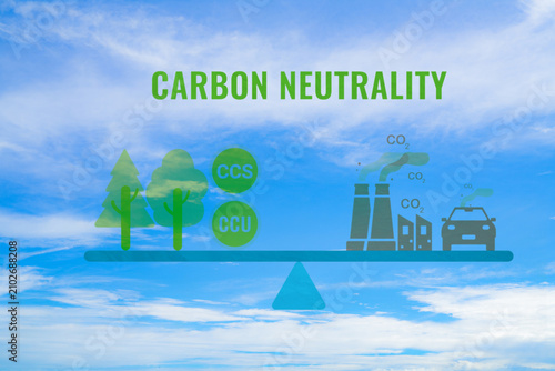 Konstfotografi Carbon neutrality concept