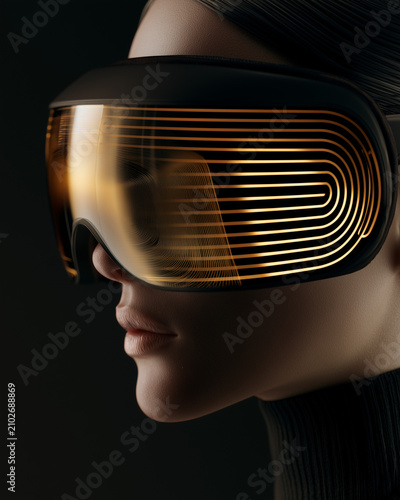 Luxury VR Fashion Editorial Portrait