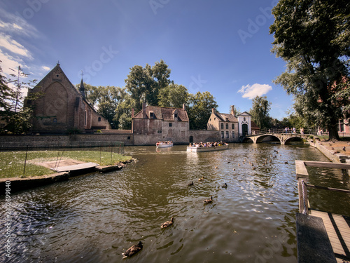 Scenic Canal Boat Tour in Historic Bruges, Belgium