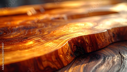 Wooden surface with natural edge detail.