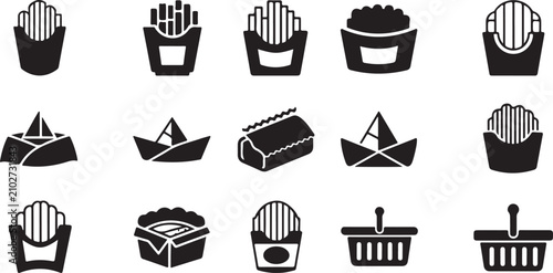 Cuadro en lienzo Black and white line of various hats and crowns with intricate details line hats