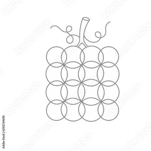 Stylized Grapes Icon