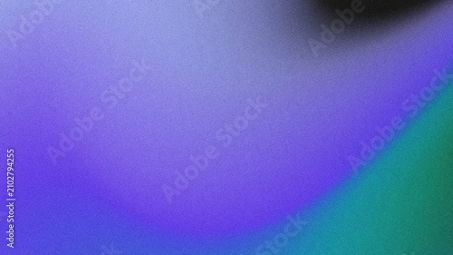 Bild auf Leinwand Textured grainy noise gradient background blending lavender purple, deep violet, turquoise teal, and faint black shadow in the upper right