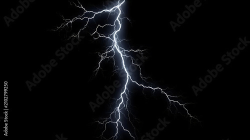 Foto Lightning Flash Collection PNG Transparent with White Electric Bolts, Bright High Voltage Effects, Powerful Storm Graphics for Designers