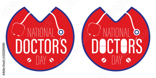 Sticker for National Doctors' Day.