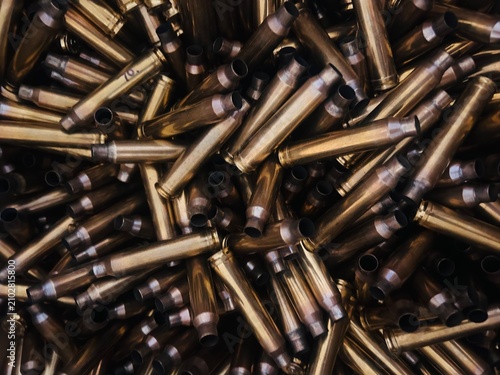 Canvastavla .300 Brass shell casings.